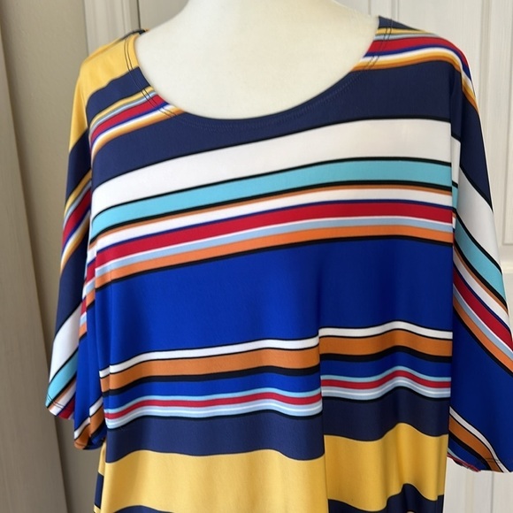 Melissa Page Rainbow Tie Bottom Top Sz 1X - Picture 2 of 10